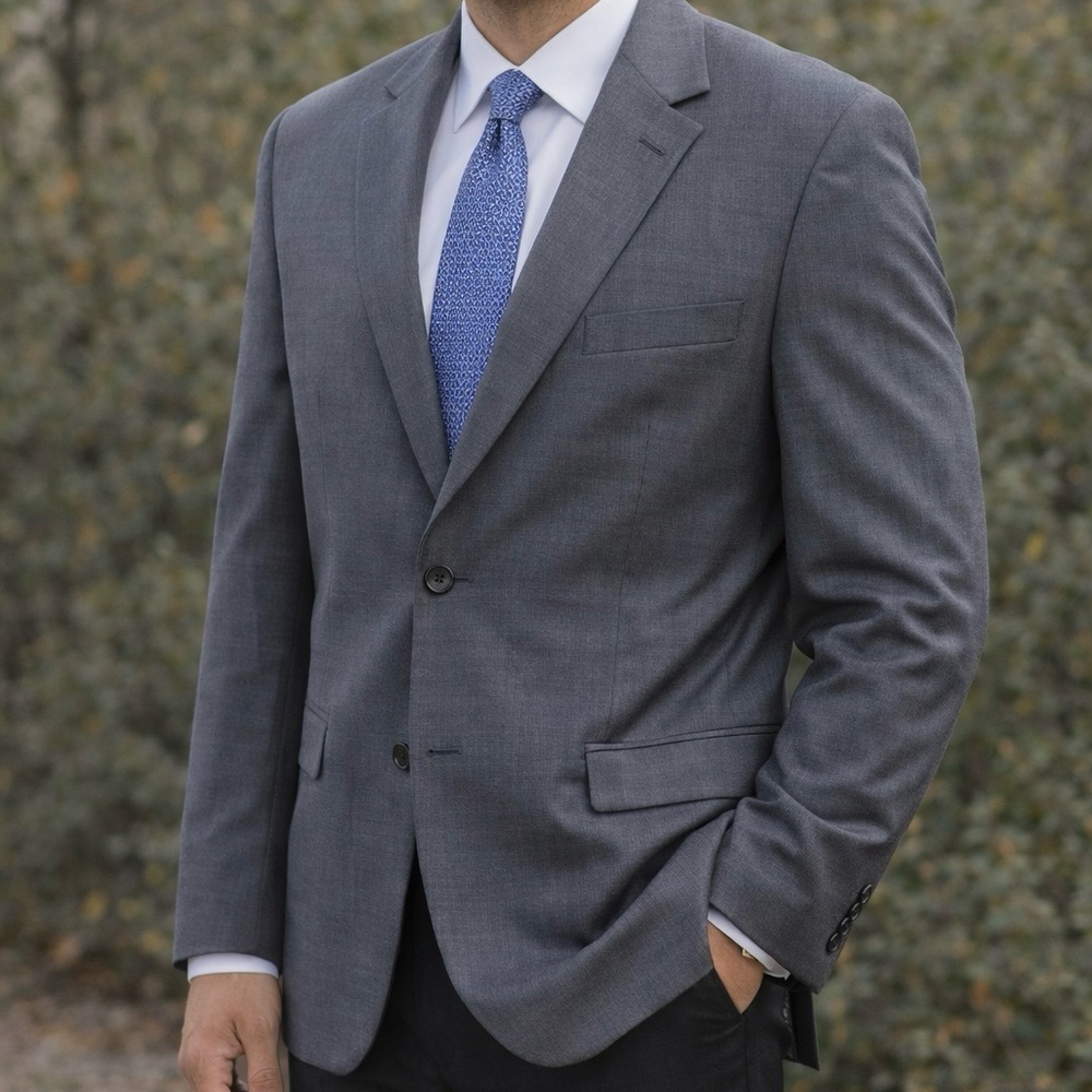Pronto Uomo 100% Wool Dark Gray Sport‎ Coat